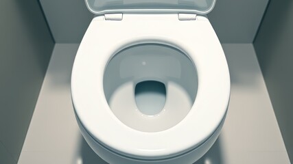 Modern Toilet Seat Outline Logo - Clean WC Bowl Design