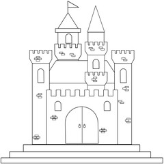 medieval castle illustration