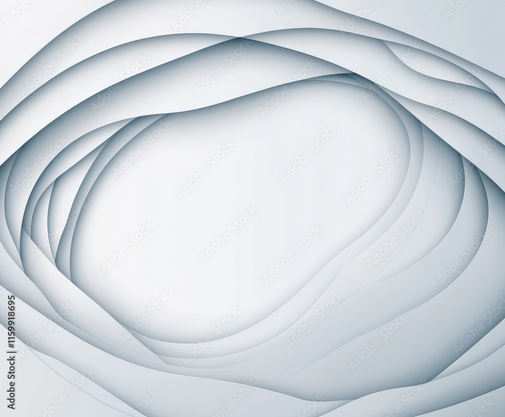 Poster elegant abstract art with soft gray curves, perfect for modern design backgrounds, enhancing web aes