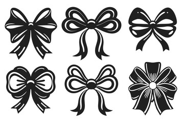 set of paper ribbon vector illustration