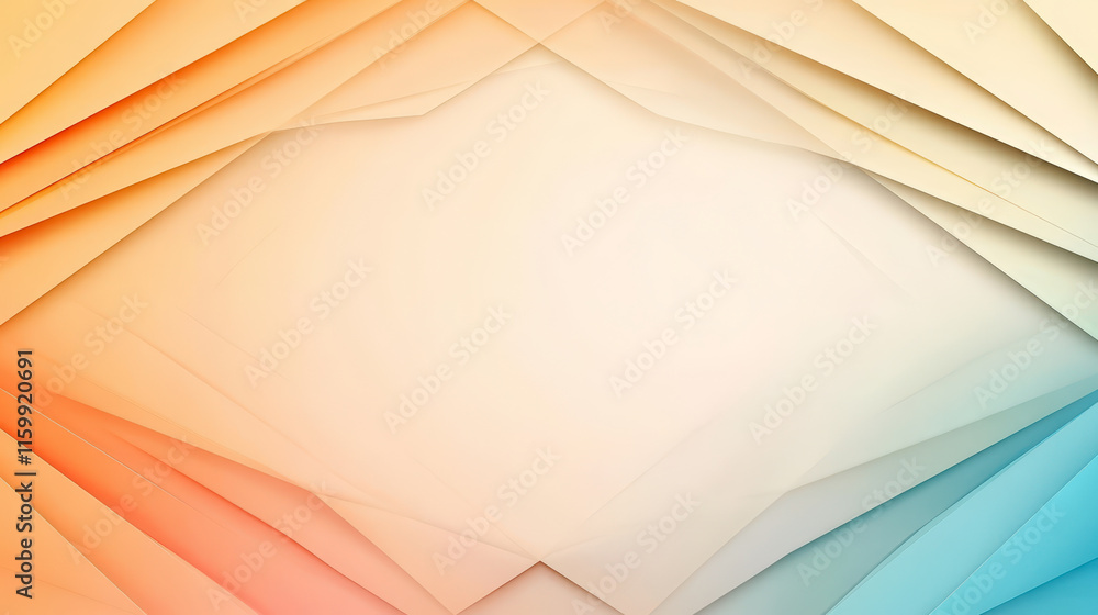 Aufkleber abstract geometric background with vibrant colors and layered patterns. ideal for modern design conc
