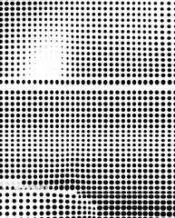 Abstract Black and White Dot Pattern - Geometric Design with Gradient Circles, Minimalist Style Perfect for Modern Art, Creative Backgrounds, Graphic Design, and Digital Prints