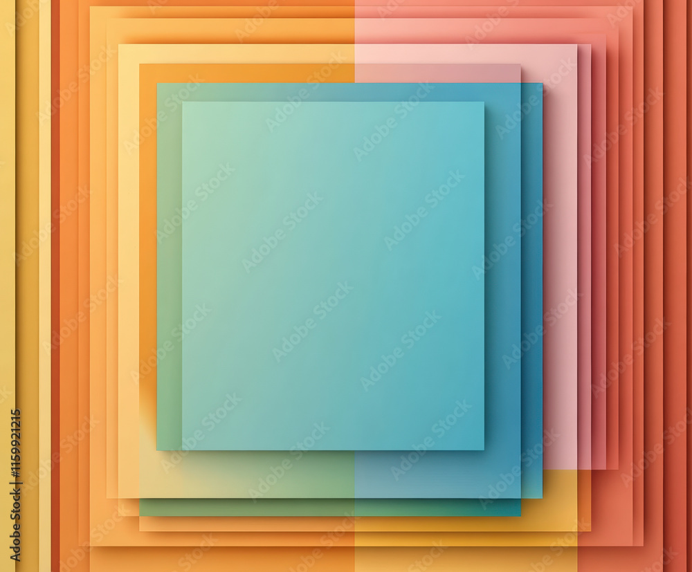Poster explore vibrant abstract art with colorful squares and geometric patterns in this modern design, ide