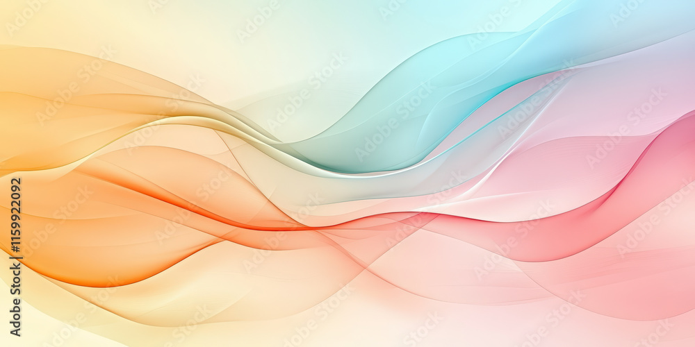 Poster vibrant abstract waves create a stunning colorful background. ideal for creative design projects, di