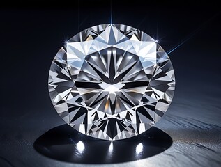 Brilliantly Polished Diamond Captivating Light Reflection with Flawless Facets Showcasing Ultimate Luxury, Timeless Elegance, and Sparkling Beauty for Jewelry Enthusiasts and Gemstone Lovers Worldwide