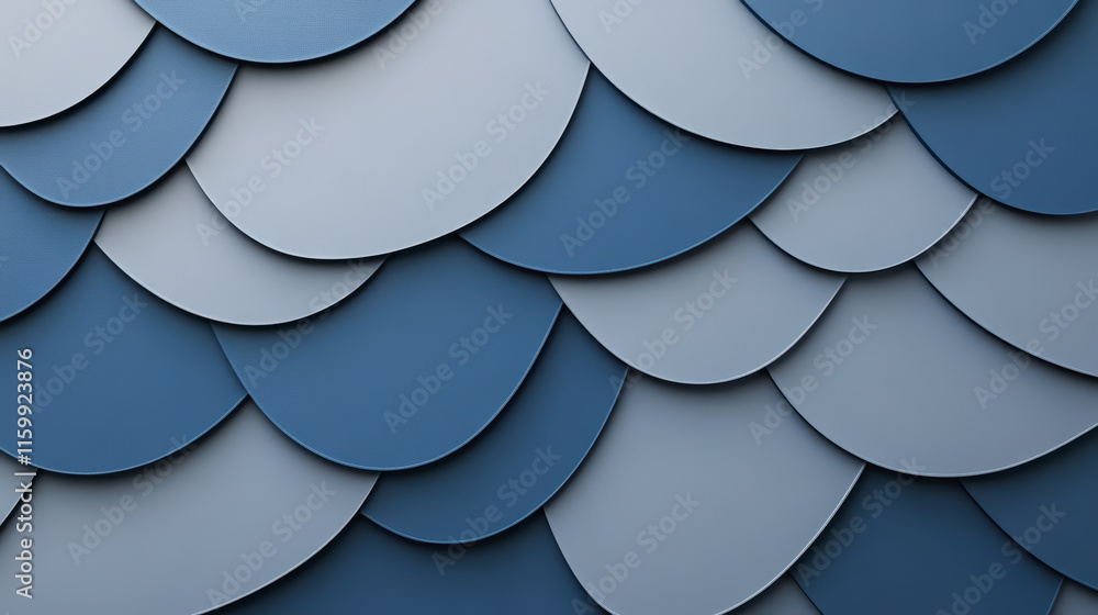 Poster blue geometric patterned background with overlapping shapes, perfect for modern design themes, web d
