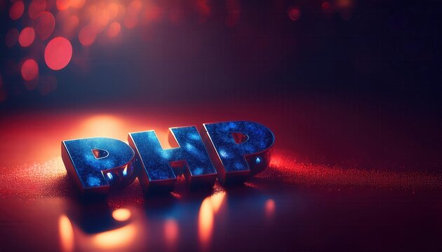 PHP Programming Language Logo with Cosmic Background