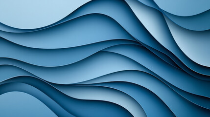 Elegant blue abstract waves create a soothing background. Perfect for design inspiration, desktop wallpapers, and modern aesthetic projects.