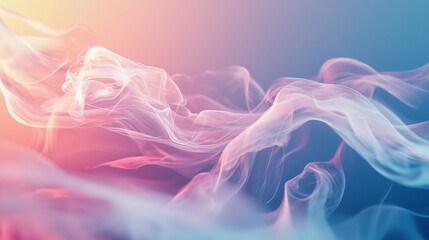 Soft pastel smoke in dynamic swirling motion