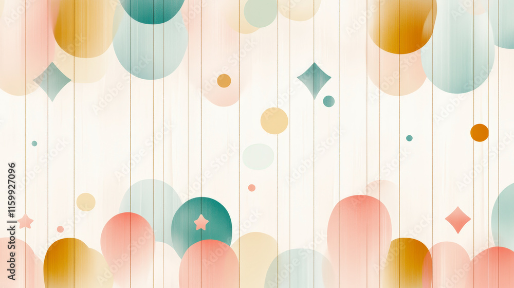 Aufkleber colorful abstract background with geometric shapes and vertical lines, perfect for enhancing modern 