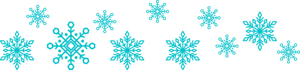 Snowflake footer