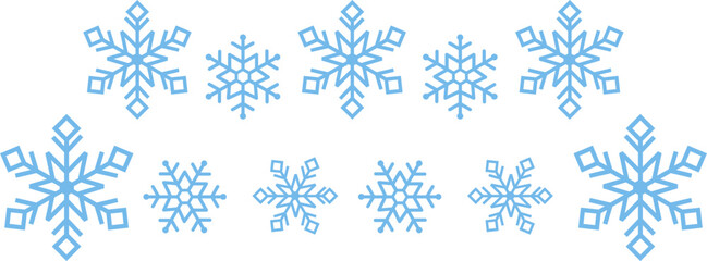 Snowflake footer