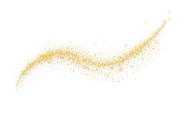 Gold glitter sparkly shiny stardust trail shimmering path of golden Light png clipart transparent