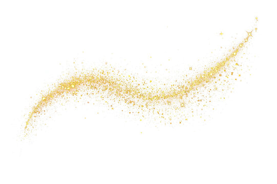 recommend clip art: Gold glitter sparkly shiny stardust trail shimmering path of golden Light png clipart transparent