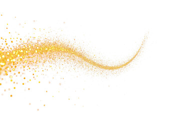 Gold glitter stardust trail shimmering path of golden Light png clipart transparent