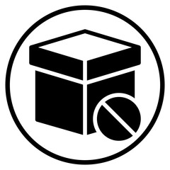 block glyph icon