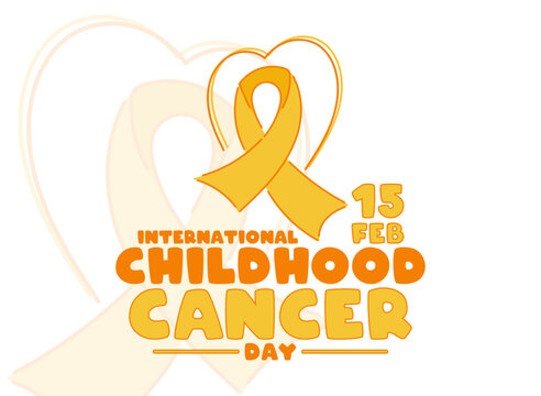 Vector Illustration of International Childhood Cancer Day. February 15. Flat design vector. Poster, banner, card, background. - Powered by Adobe