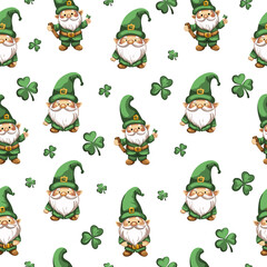 Vector illustration, St. Patrick's Day patterns and elements for decoration 