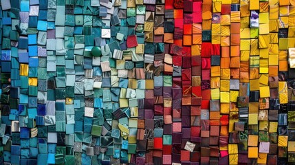 Fototapeta premium Earthy Elegance. Textile-inspired Art on Brown Flooring