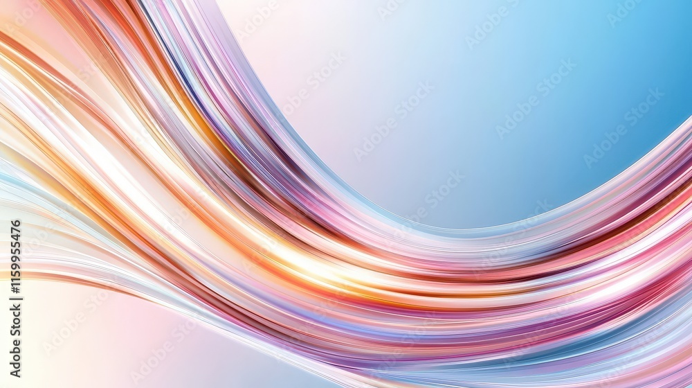 Poster dynamic colorful swirls abstract art digital design modern environment creative viewpoint