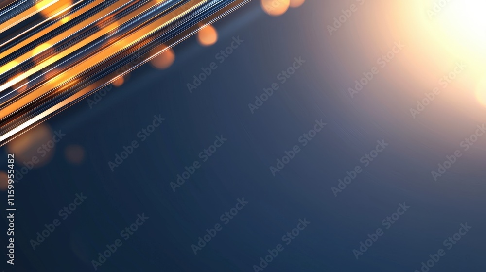 Poster dynamic light reflections abstract space digital art elegant background high-contrast viewpoint