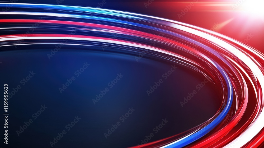 Poster dynamic light trails captured in motion abstract background digital art dark environment close-up vi