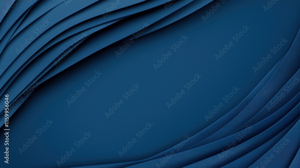 Poster dynamic blue waves abstract background design digital art creative environment close-up view visual 