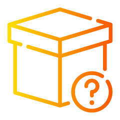 question gradient icon