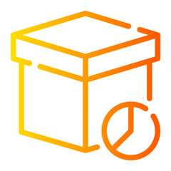 pie chart gradient icon