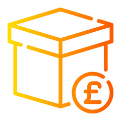 pound gradient icon
