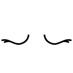 Hand drawn Isolated Eyebrows  Cartoon