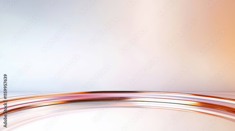 Poster dynamic abstract background with soft curves in modern design studio