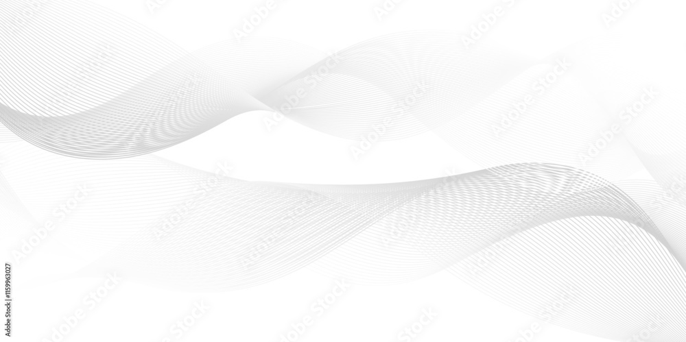 Poster vector abstract white light blend paper wave flow digital gradient transparent tech wave curve creat