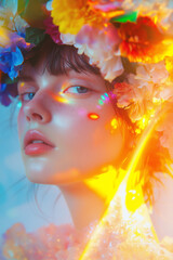 Floral Glow with Ethereal Light