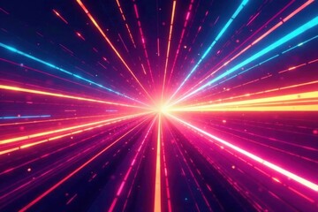 Obraz premium Swirling speed lines radiating outwards, vibrant vector backdrop, circle, blur, graphics