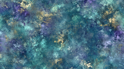 Fototapeta premium A vibrant watercolor texture, featuring cool tones of teal, aqua