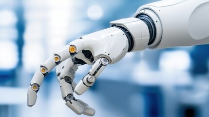 Sophisticated Robotic Vision System Meticulously Inspecting Industrial Products for Potential Defects Using Advanced Automation Sensor Technology