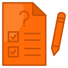 Answer Sheet  Icon Element For Design
