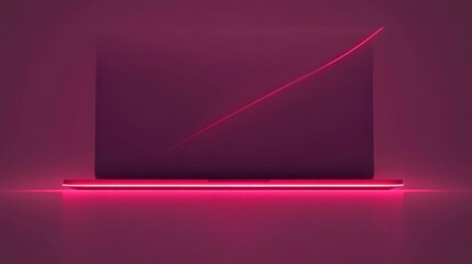 Obraz premium Dynamic light display digital workspace graphic design modern environment creative viewpoint abstract concept