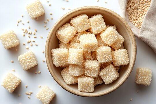 close up of revdi food