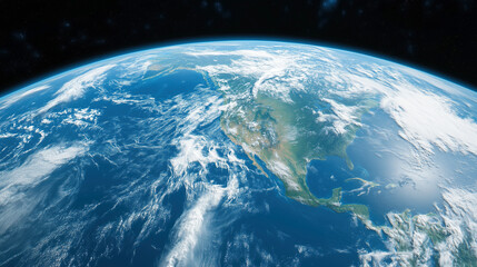 Fototapeta premium Dynamic concept map of Earth circulation