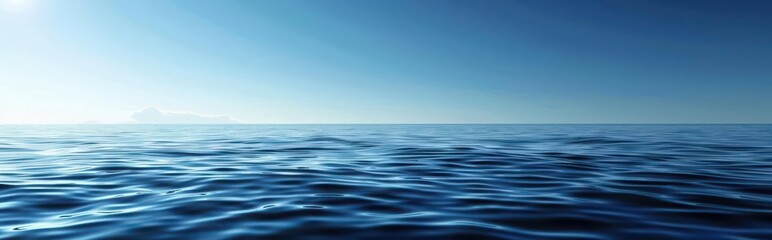 Obraz premium Serene Horizon. Tranquil Water and Sky Harmony concept