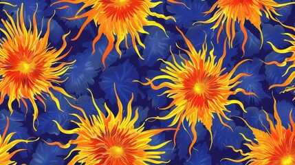 Vibrant Botanical Harmony. A colorful display of nature's beauty.