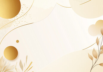 Elegant Gold New Year's Card with Luxury Japanese Patterns and Washi Paper Background