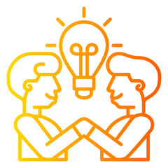 Career advancement style yellow line gradation