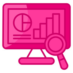 Market Research  Icon Element For Design