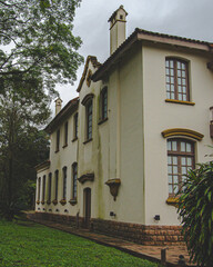 old house in the village of the country
