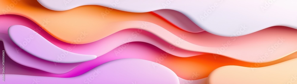 Poster creative flowing abstract patterns digital design colorful waves artistic environment close-up view