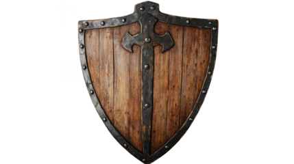 Medieval Shield with Sword Design