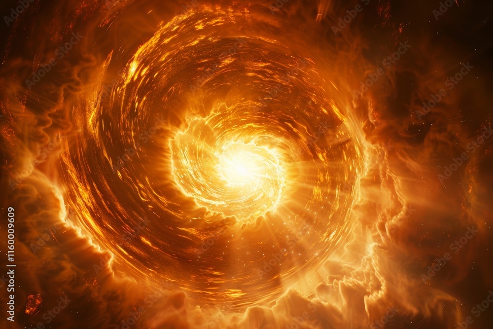 Poster intricate close up of cosmic object revealing its unique structure and vibrant colors